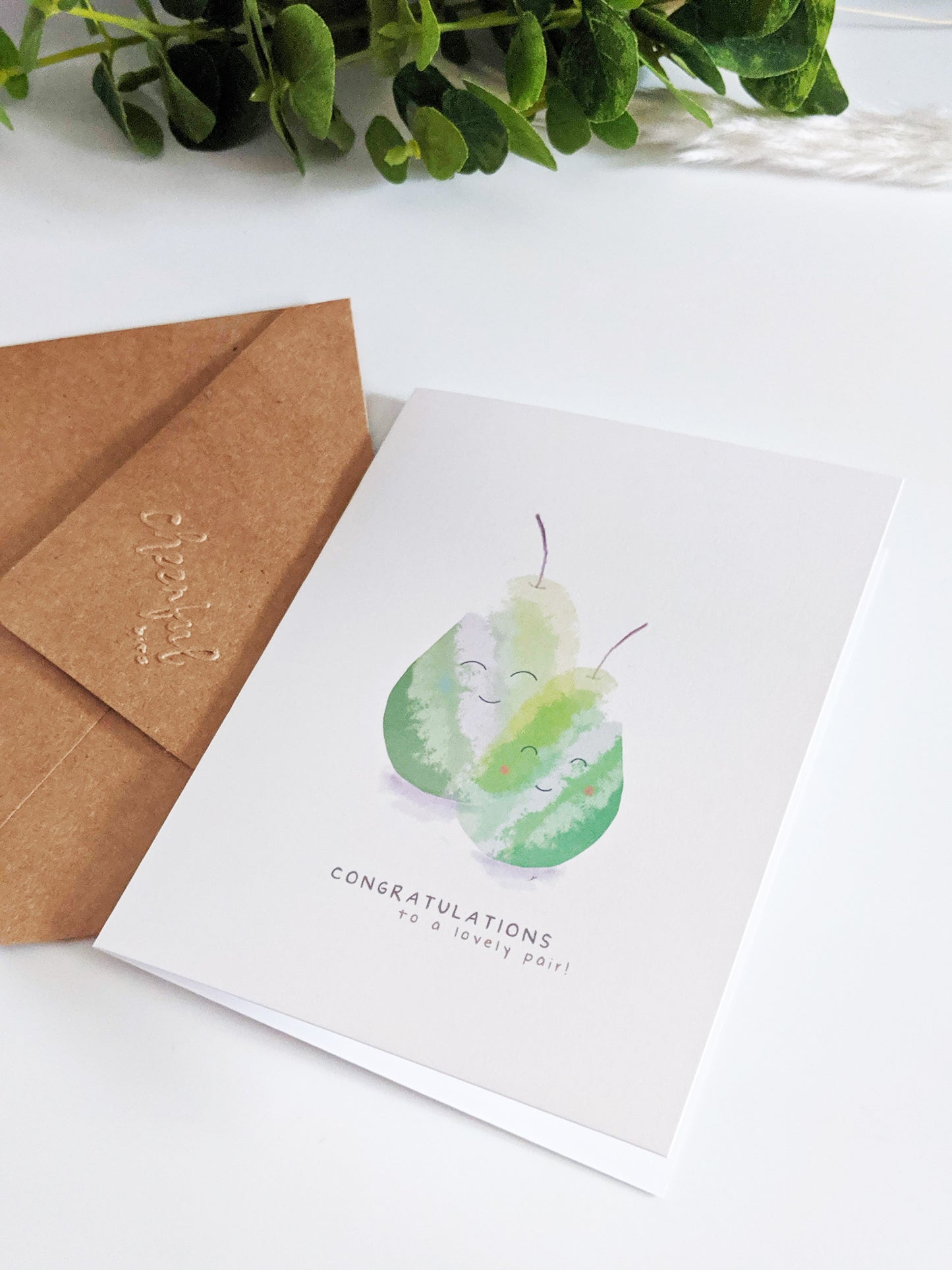 Lovely (Pear) Pair Greeting Card