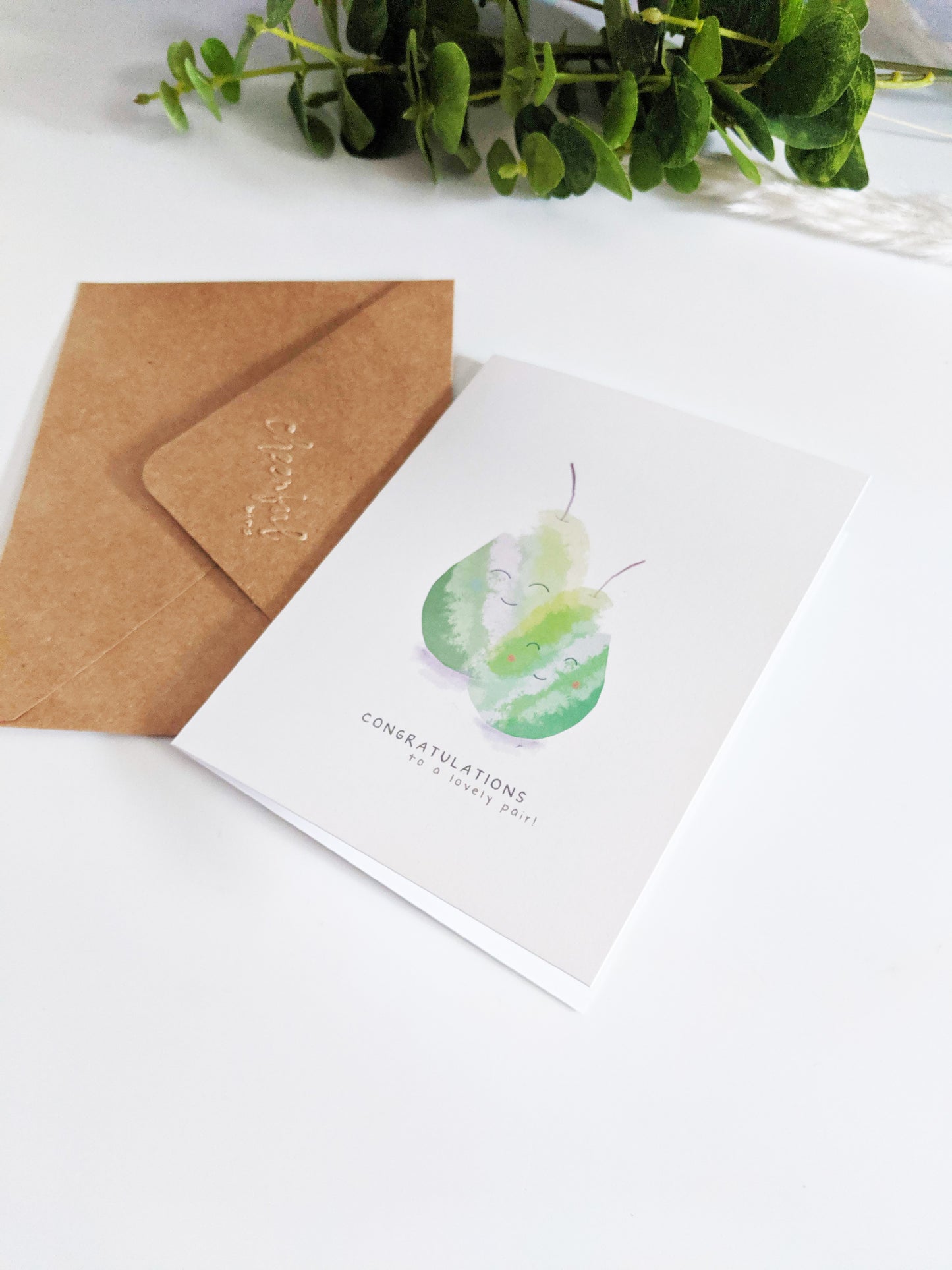 Lovely (Pear) Pair Greeting Card