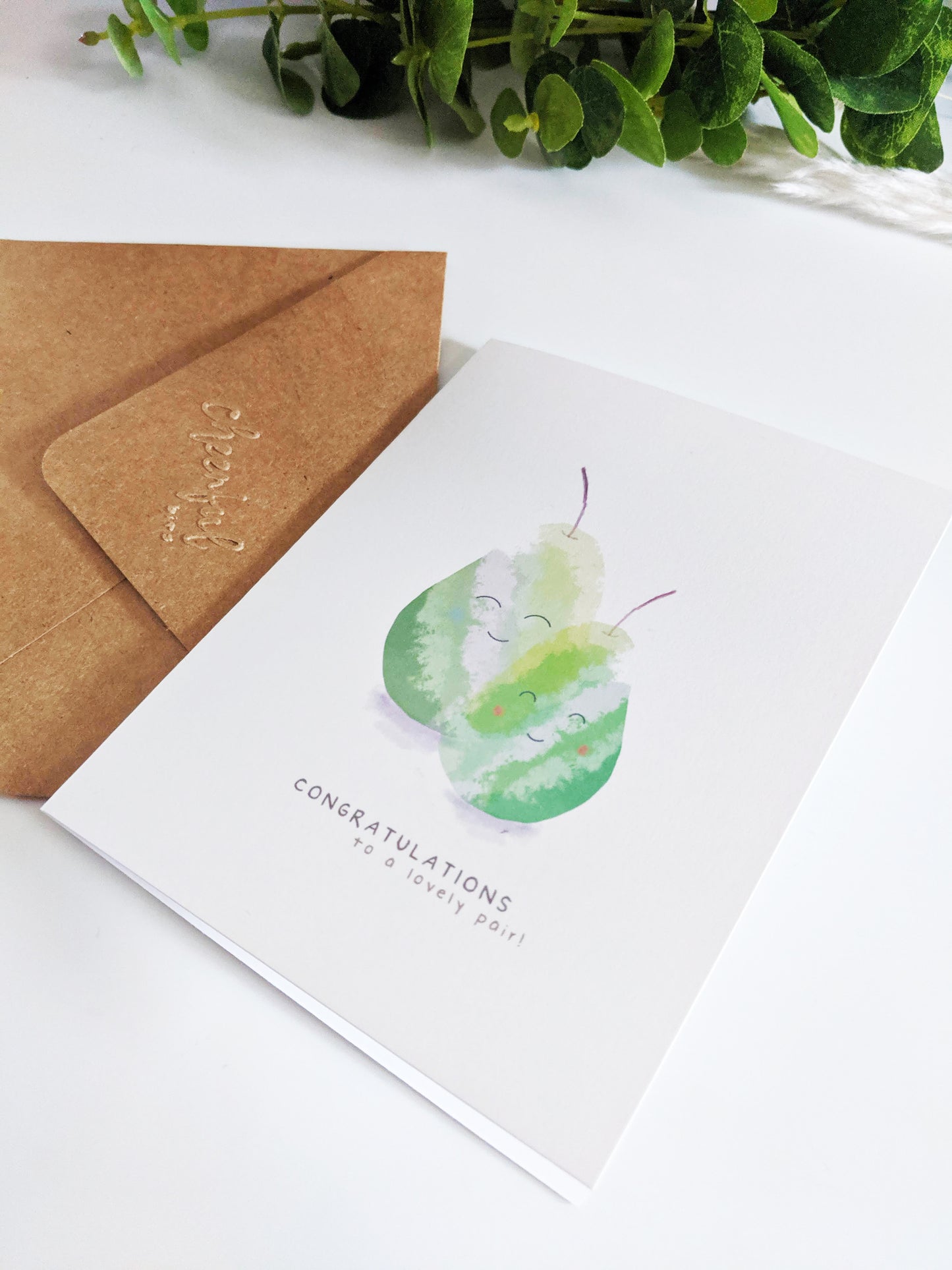 Lovely (Pear) Pair Greeting Card