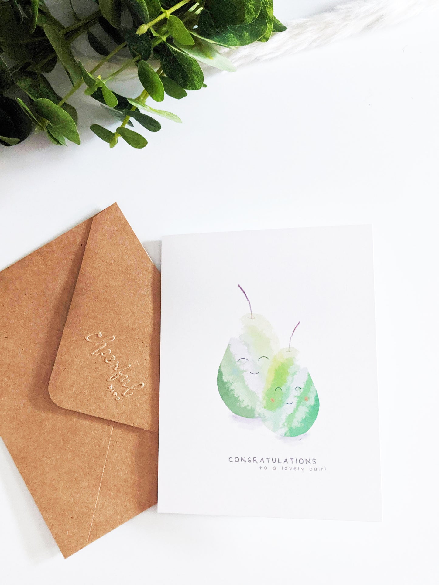 Lovely (Pear) Pair Greeting Card