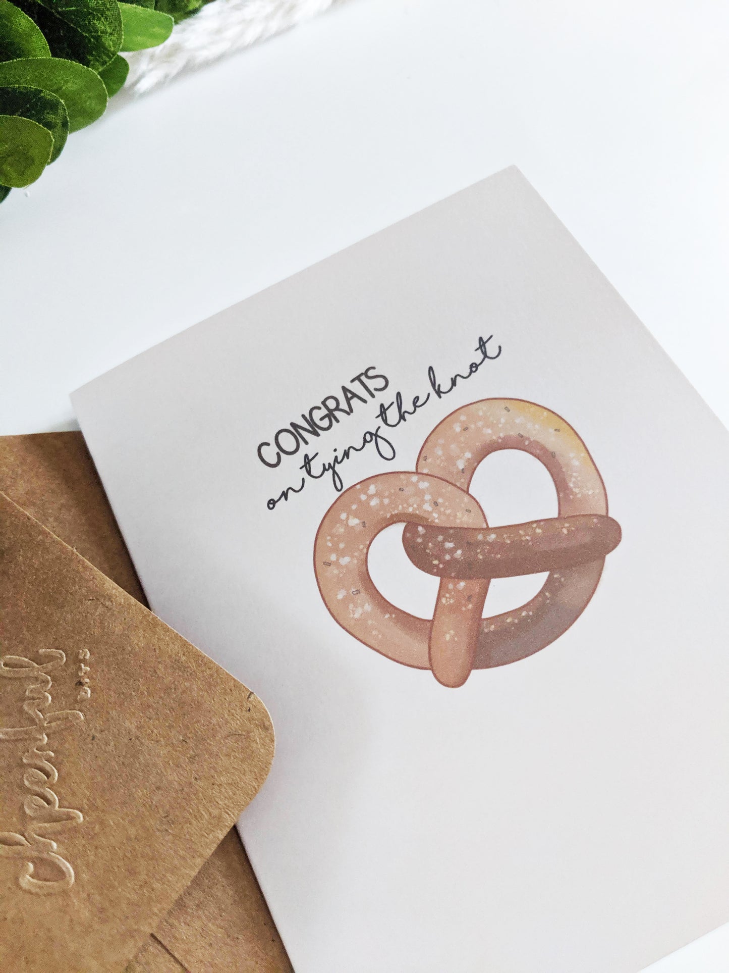 Pretzel - Tying the Knot Greeting Card