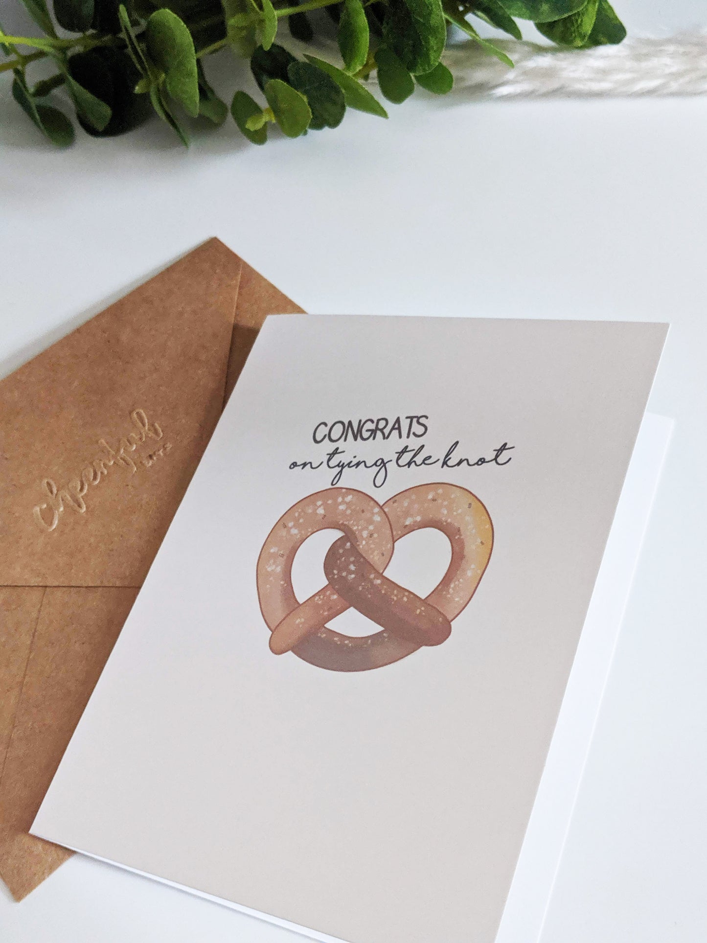 Pretzel - Tying the Knot Greeting Card