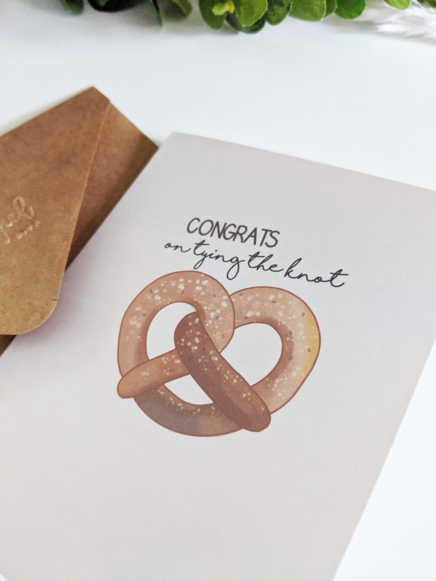 Pretzel - Tying the Knot Greeting Card