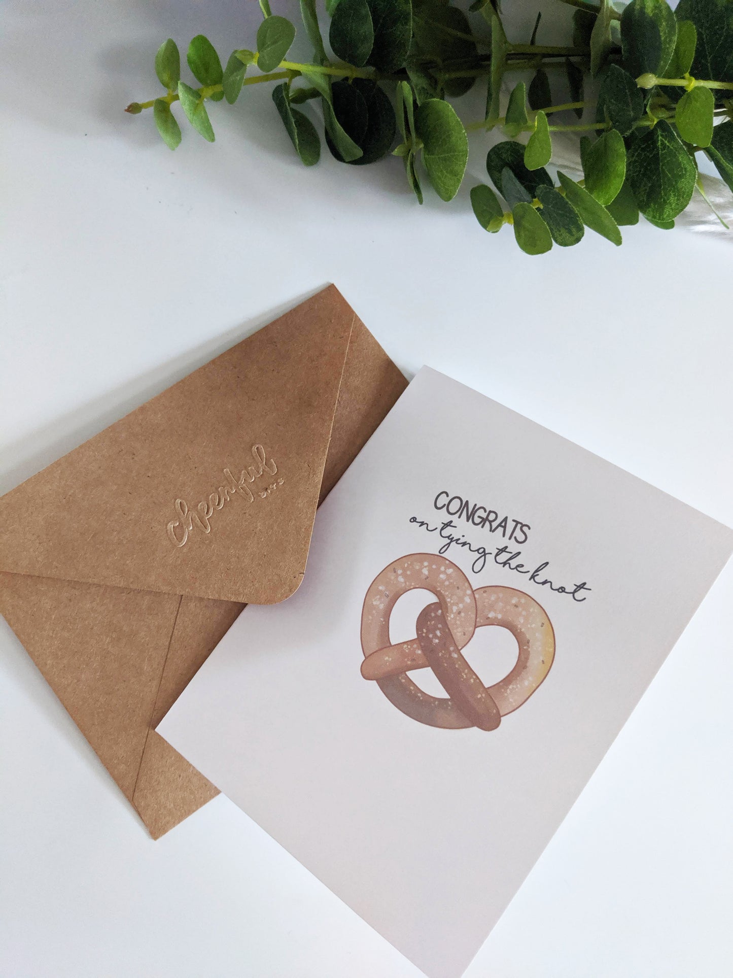 Pretzel - Tying the Knot Greeting Card