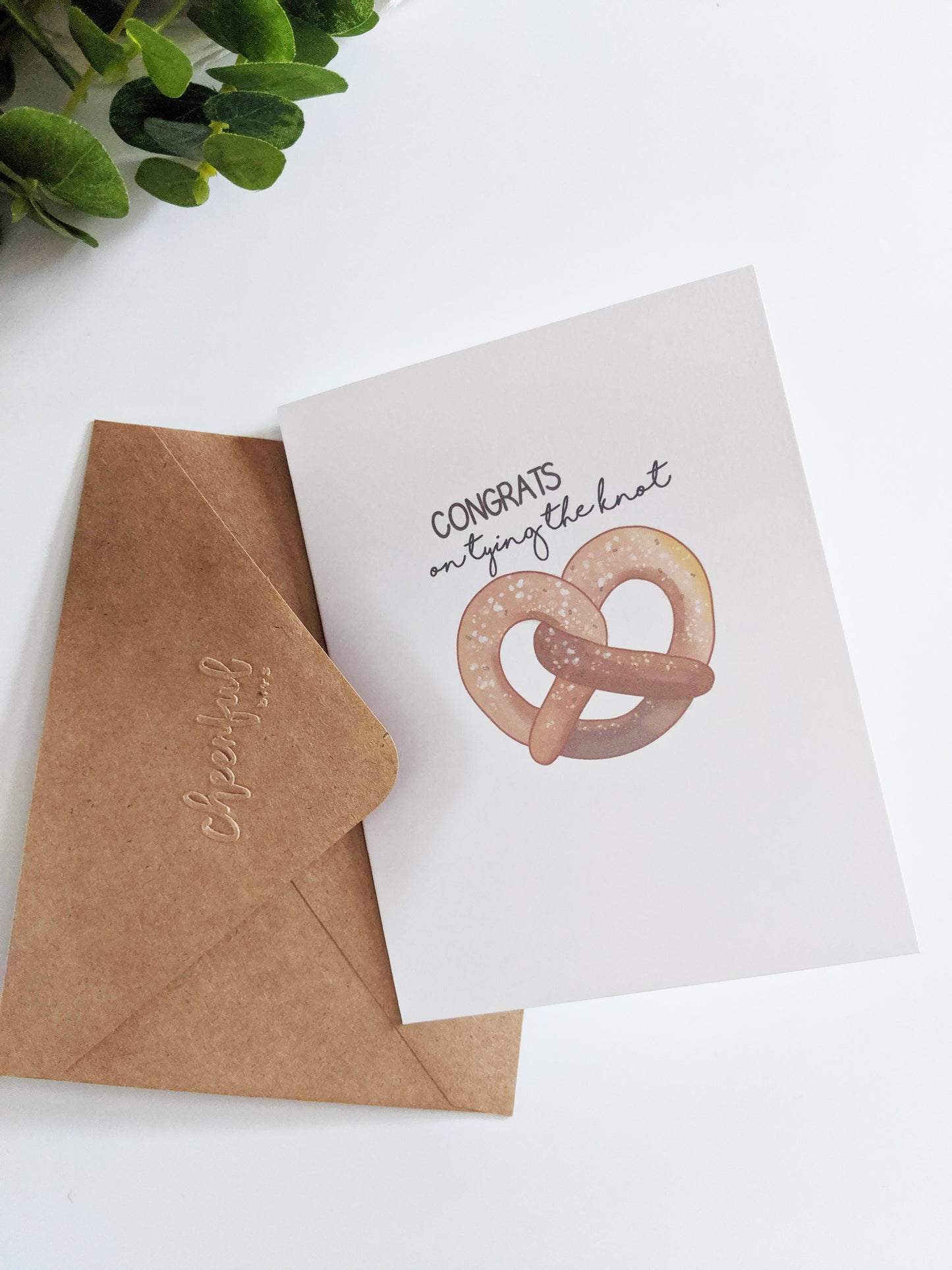 Pretzel - Tying the Knot Greeting Card