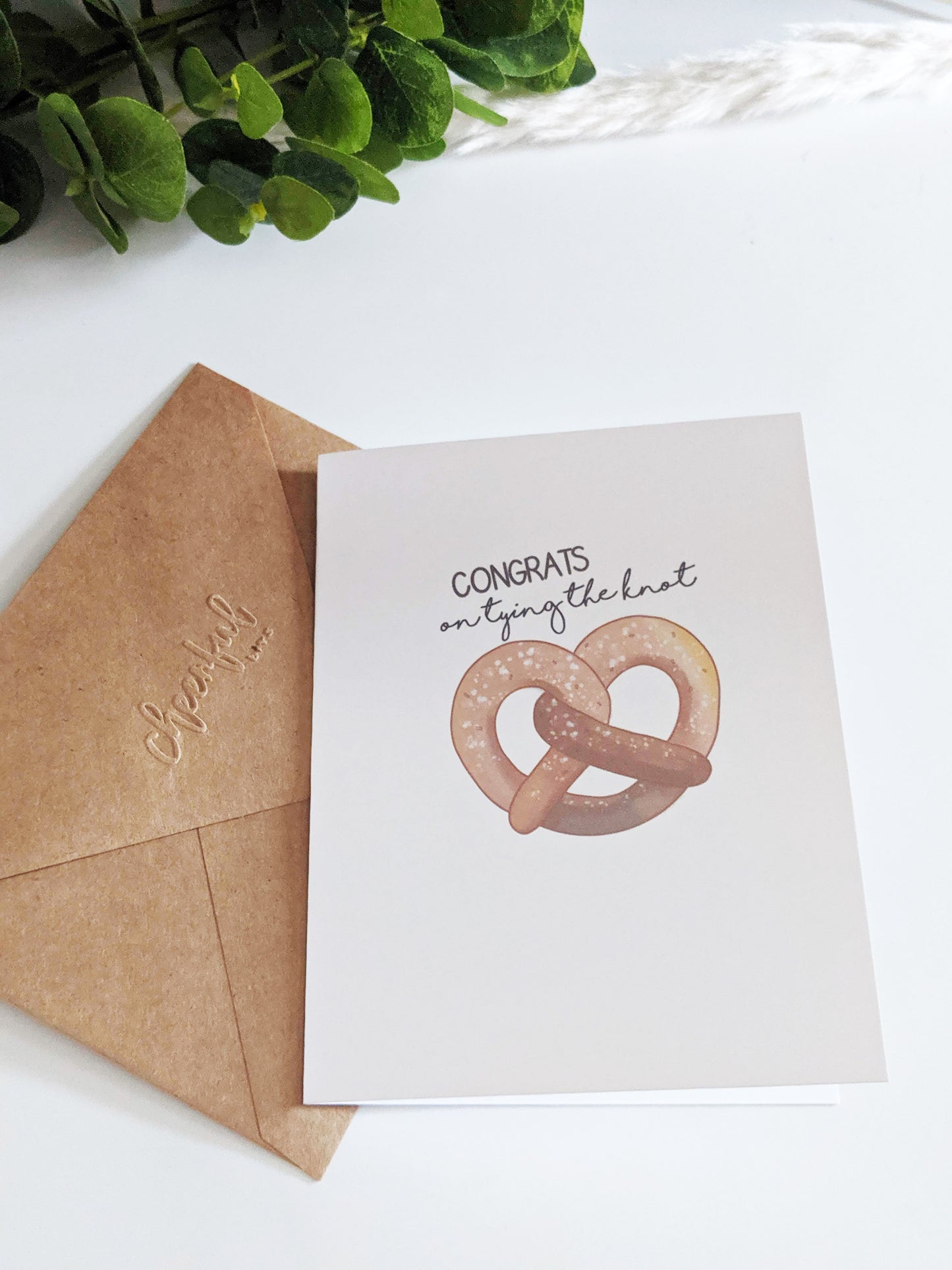 Pretzel - Tying the Knot Greeting Card