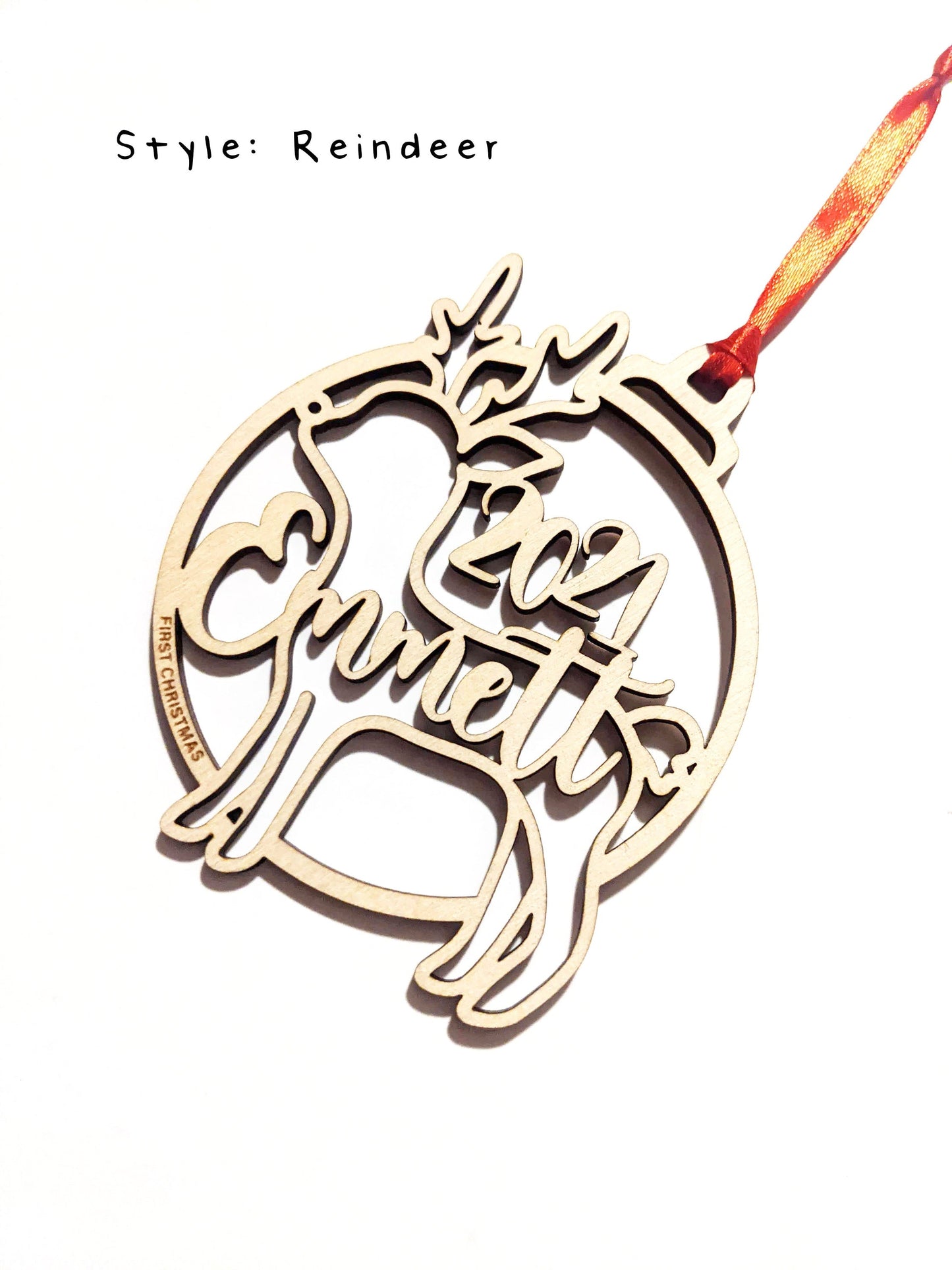 Reindeer - Baby's First Christmas Ornament