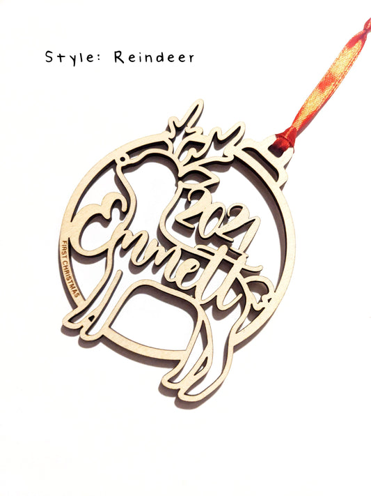 Reindeer - Baby's First Christmas Ornament