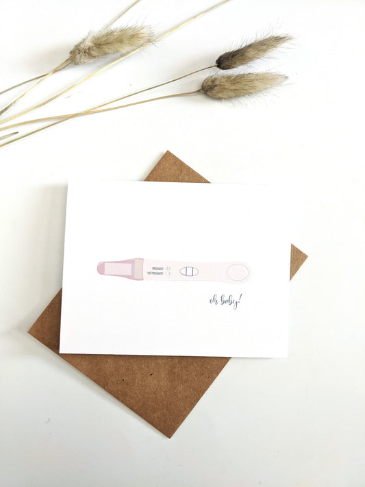 Pregnancy Test Greeting Card