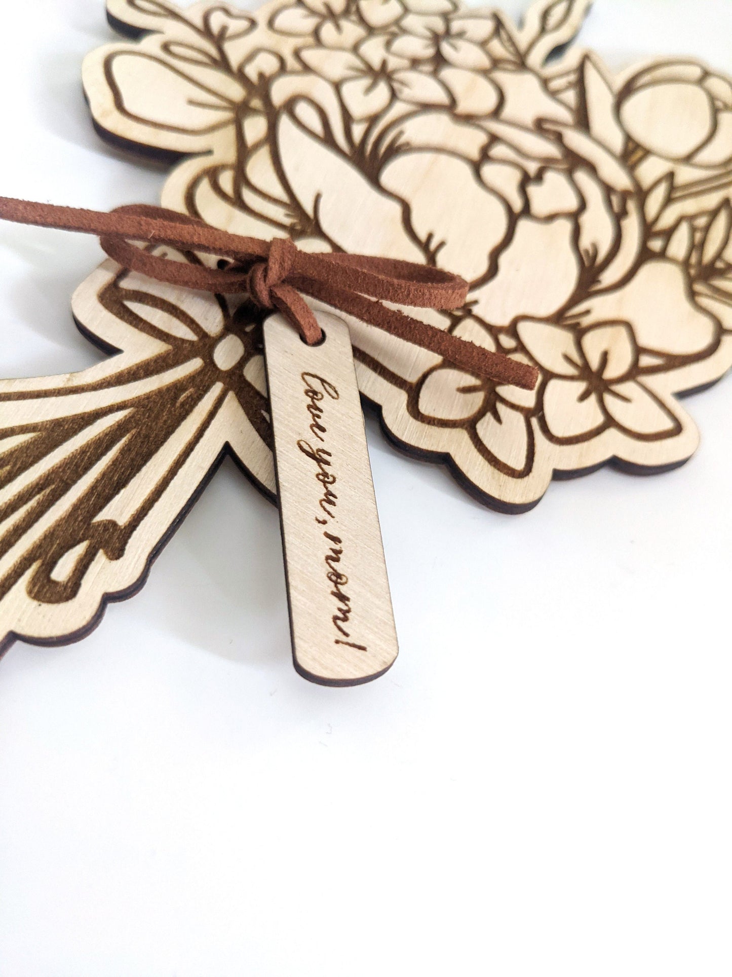 Wooden Flower Bouquet with tag (Digital Cut File - SVG)