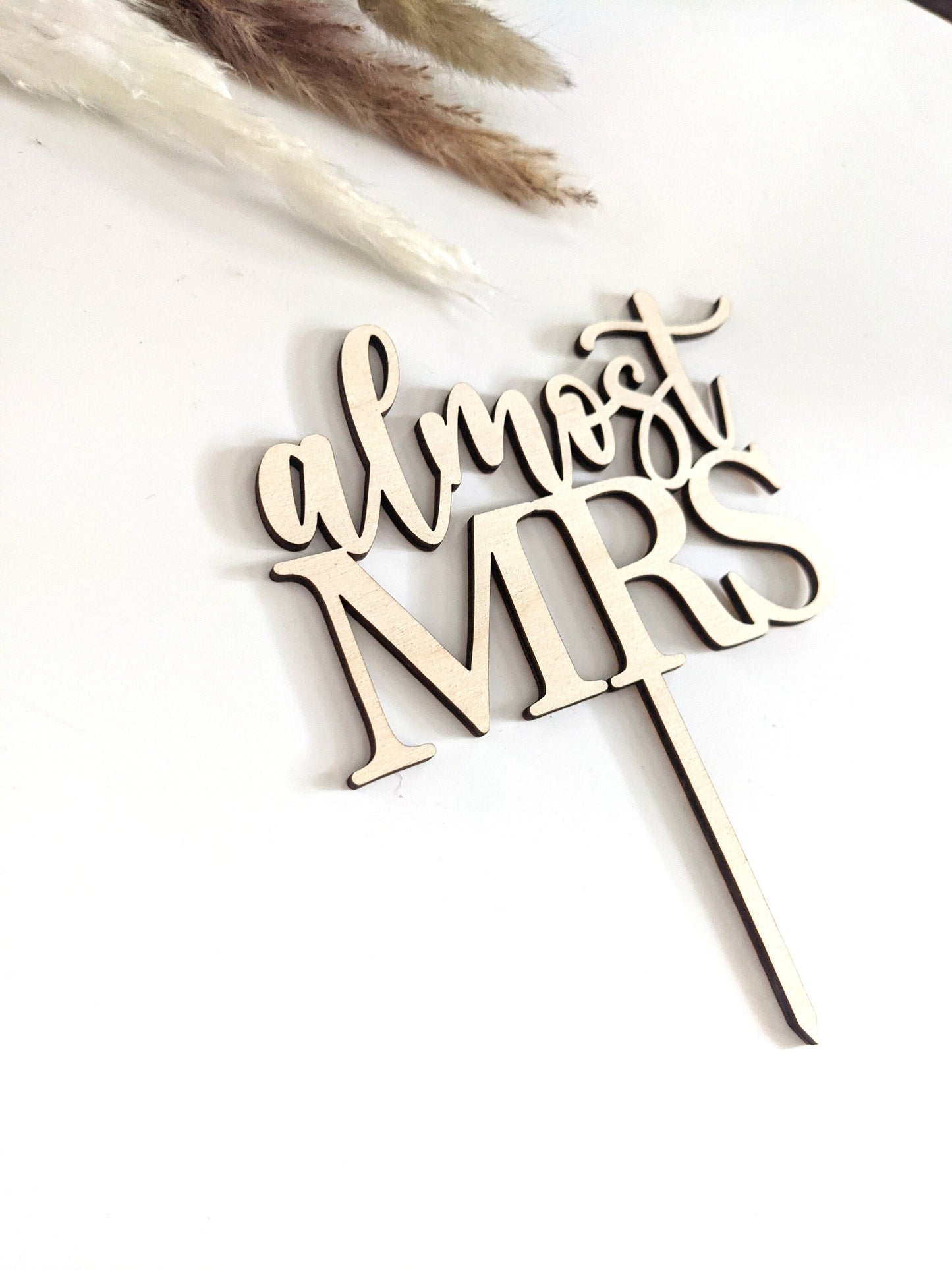 Almost Mrs Cake Topper - Acrylic